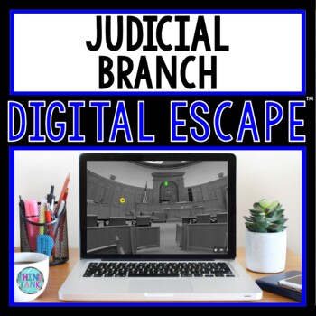 Preview of Judicial Branch DIGITAL ESCAPE ROOM for Google Drive®