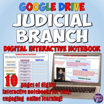 Preview of Judicial Branch Google Drive Digital Notebook