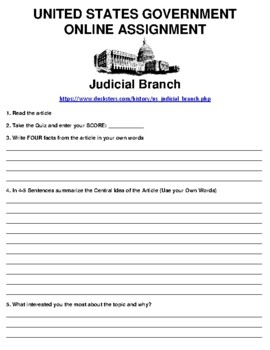 judicial branch assignment