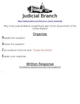 judicial branch assignment