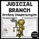 U.S. Government Judicial Branch Reading Comprehension Work
