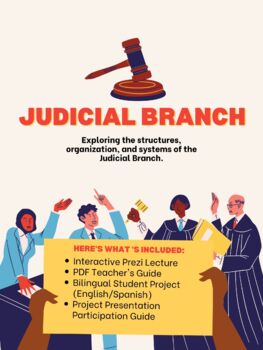 Preview of Judicial Branch & Supreme Court Prezi, PDF, Project, & More!