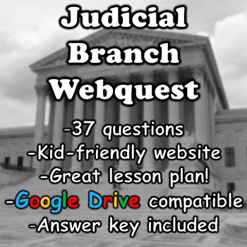 Preview of Judicial Branch Webquest