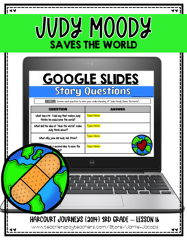 Preview of Judy Moody Saves the World - 3rd Grd: Google Slides (Distance Learning)