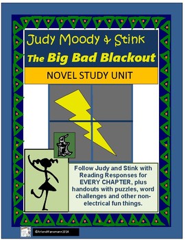 Preview of Judy Moody & Stink, Big Bad Blackout by Megan McDonald - Novel Study