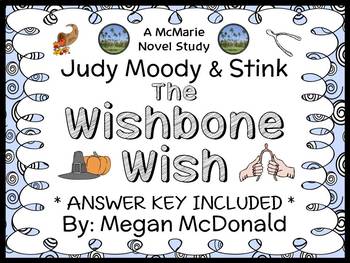 Preview of Judy Moody & Stink: The Wishbone Wish (McDonald) Novel Study / Comprehension