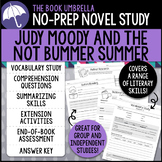 Judy Moody and the NOT Bummer Summer Novel Study