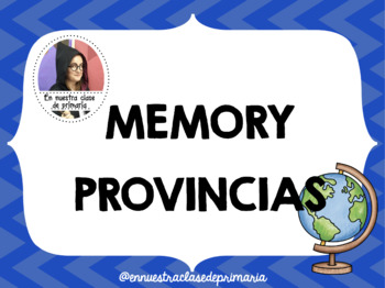 Preview of Juego Memory Provincias de España