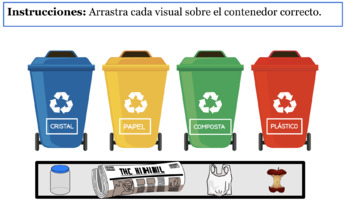 Preview of Juego de Reciclaje (Google Slide, Remote Learning Resource)