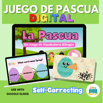 Preview of Juego de Vocabulario- Español - Palabras de Pascua - Easter - Game for Google