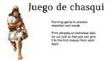Juego de chasqui (Vocab game)