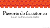 Juego de fracciones digital en español - digital Spanish F