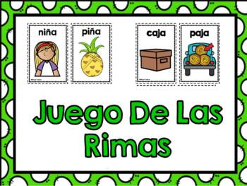 Preview of Tarjetas De Las Rimas-  Spanish Rhyming Cards