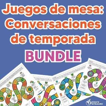 Preview of Juego de mesa- conversaciones de temporada- BUNDLE of Game Icebreakers (Spanish)