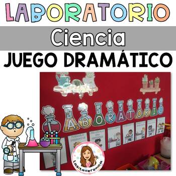 Preview of Juego dramático Laboratorio. Ciencia / Science Laboratory Dramatic Play Spanish