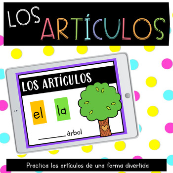 Preview of Juego interactivo: los artículos - Distance Learning in Spanish -