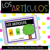 Juego interactivo: los artículos - Distance Learning in Spanish -