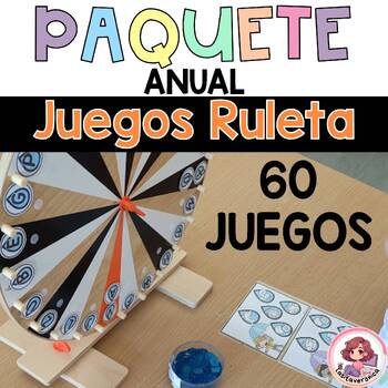 Preview of Juegos Ruleta Ikea. Spinning wheel games. Bundle. Spanish