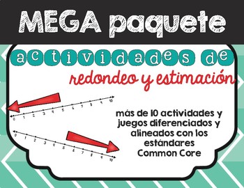 Preview of Juegos de redondeo y estimación / Rounding and Estimation Math Games Spanish