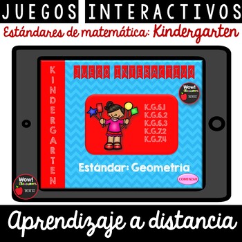 Preview of Juegos interactivos de matemática: Kindergarten | Aprendizaje a distancia