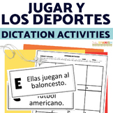 Jugar y los Deportes Spanish Sports Dictation Activities S