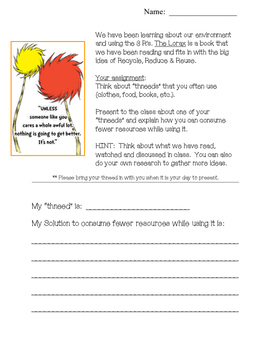 Thneeds by Pages from Mrs Sage - Multimodal Literacy | TPT