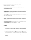 Jukebox Musical Lesson Plan, Idea Organization Worksheet, 