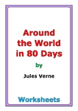 Jules Verne "Around the World in 80 Days" worksheets