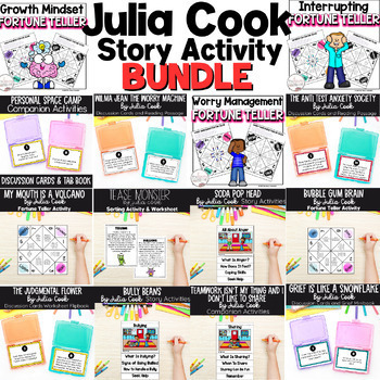 Preview of Julia Cook 13 Story Book Companion Activities Mega Bundle