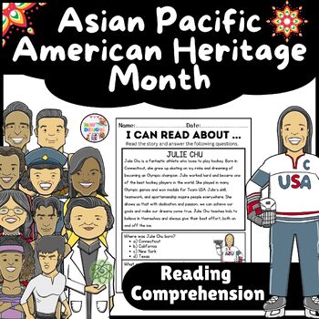 Preview of Julie Chu Reading Comprehension / Asian Pacific American Heritage Month