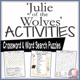 Julie of the Wolves Activities George Crossword Puzzle and