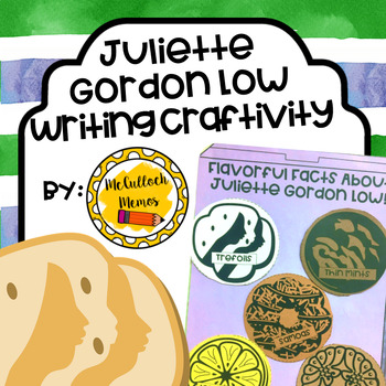 Preview of Juliette Gordon Low Writing Craftivity