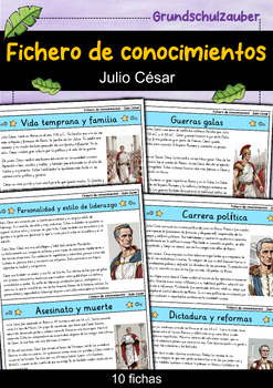 Preview of Julio César - Fichero de conocimientos - Personajes famosos (Español)