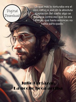 Preview of Julio Cortázar La Noche Boca Arriba AP Spanish Literature Large Classroom Poster
