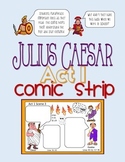 Julius Caesar Act 1 Comic Strip for Note-taking, Active Re
