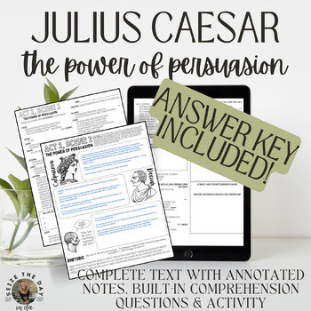 Preview of Julius Caesar: Act 2, Scene 2 -- The Power of Persuasion