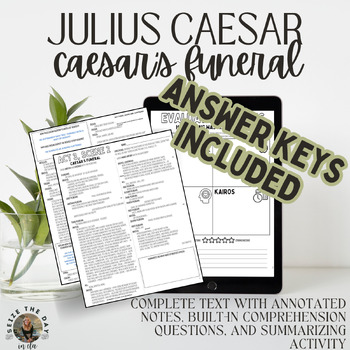 Preview of Julius Caesar: Act 3, Scene 2-- Caesar's Funeral