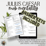 Julius Caesar: Act 3, Scene 3 -- Mob Mentality