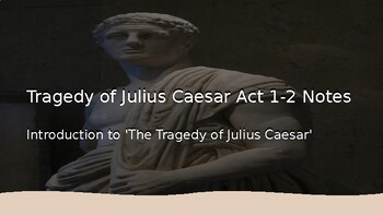 Preview of Julius Caesar Acts 1-2 Notes Slides