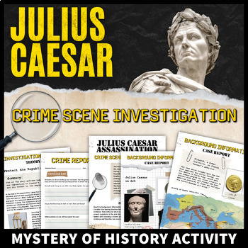 Preview of Julius Caesar Ancient Rome Activity CSI Mystery of History Analysis
