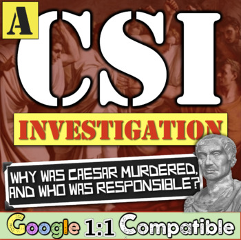 Preview of Julius Caesar Assassination CSI Inquiry for Ancient Rome World History