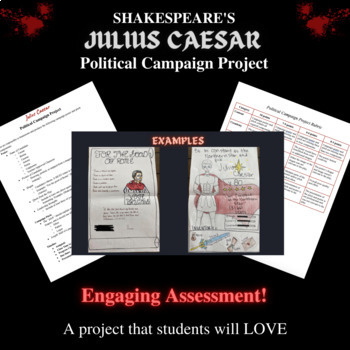 Preview of Julius Caesar Campaign Project - Assessment with Rubric