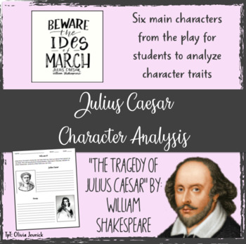 Preview of Julius Caesar Character Analysis