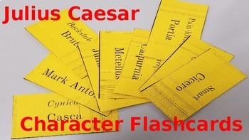Preview of Julius Caesar: Character Nicknames Flash Cards
