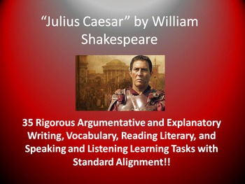 Preview of Julius Caesar Common Core Learning Tasks - 35 Rigorous Activities!!