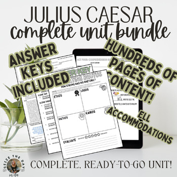Preview of Julius Caesar: Complete Unit Bundle