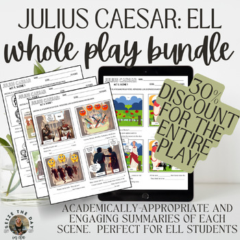 Preview of Julius Caesar: ELL ELD ESL Accommodations