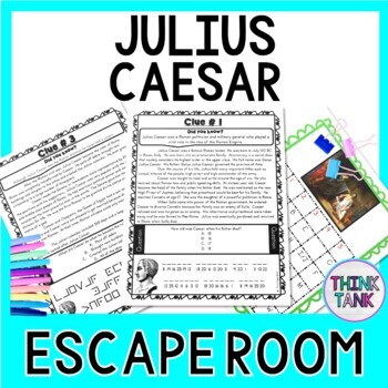 Preview of Julius Caesar ESCAPE ROOM: Ancient Rome - Shakespeare