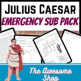 Julius Caesar Emergency Sub Plan Activity Pack