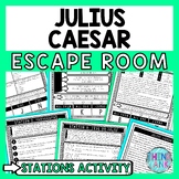 Julius Caesar Escape Room Stations - Reading Comprehension